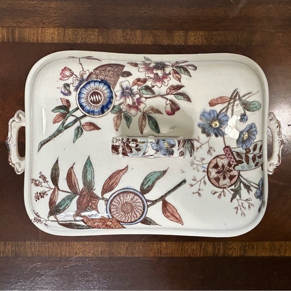 Furnival 1883 Covered Serving Dish - Aesthetic Movement - Picture 5 of 15